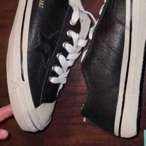 Golden goose vstar2 black leather sz 44 mens 11 new